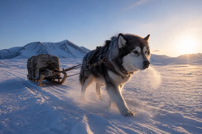 Malamutes as Freight Dogs