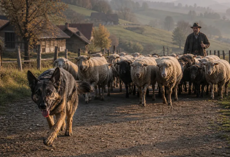 German Shepherds as Historic Herding Dogs