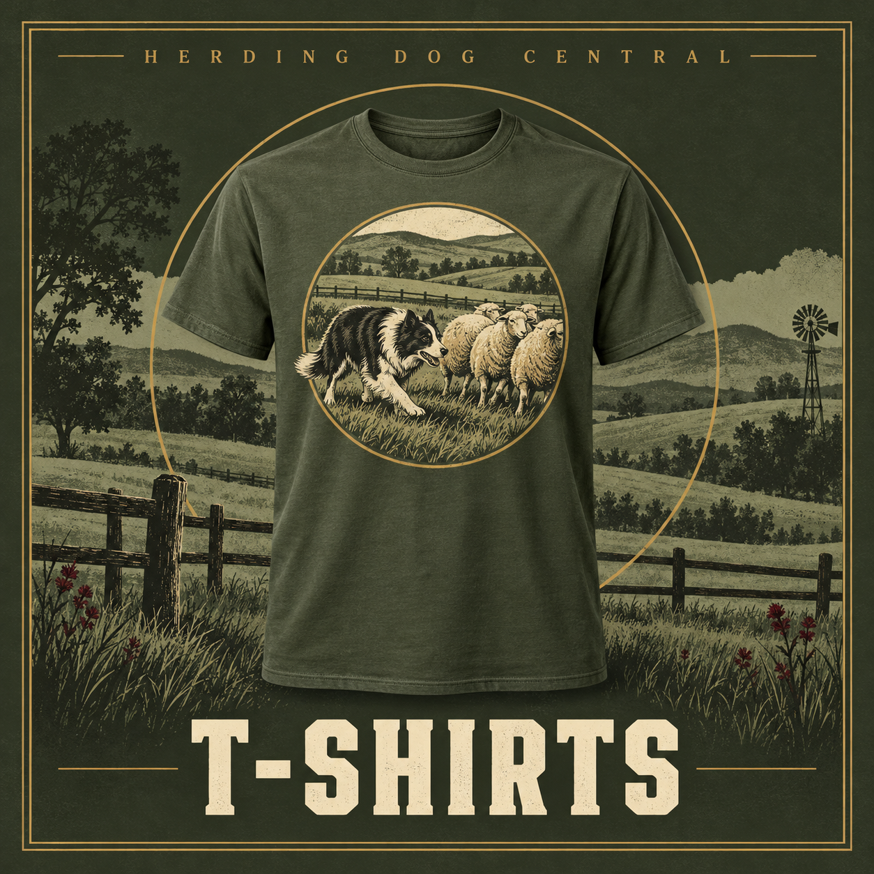 Herding Dog Central T-shirts
